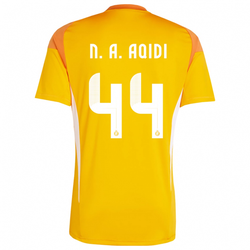 נשים נוואף אלעקידי #44 לבן צהוב כתום חולצת שוער 2025/26 חולצה קצרה