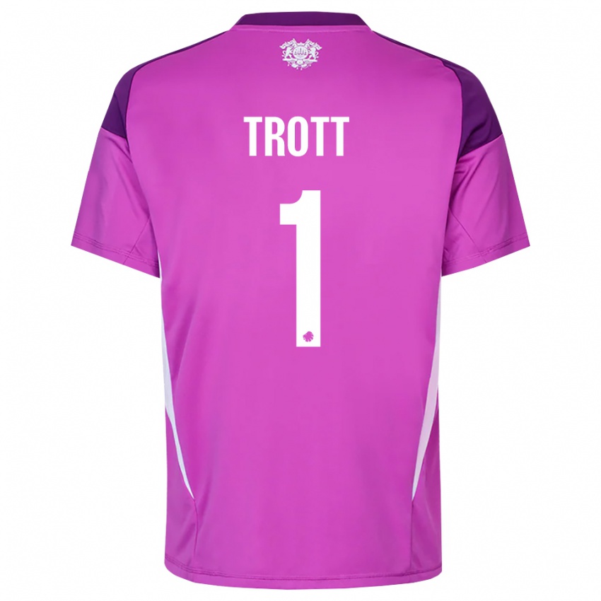 נשים ניית׳ן טרוט #1 לבן סגול לילך חולצת שוער 2025/26 חולצה קצרה