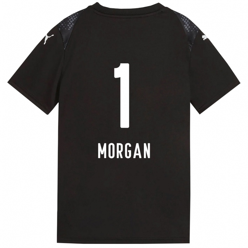 נשים Kevin Morgan #1 זהוב שחור חולצת שוער 2025/26 חולצה קצרה