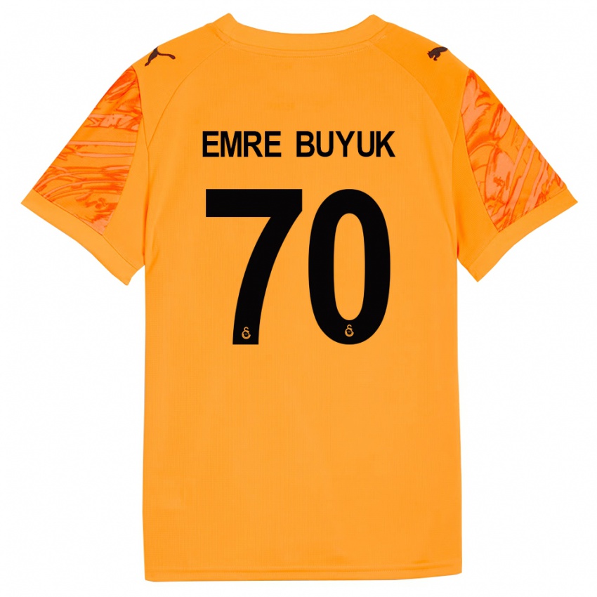 נשים אנס אמר ביוק #70 שחור כתום כהה חולצת שוער 2025/26 חולצה קצרה