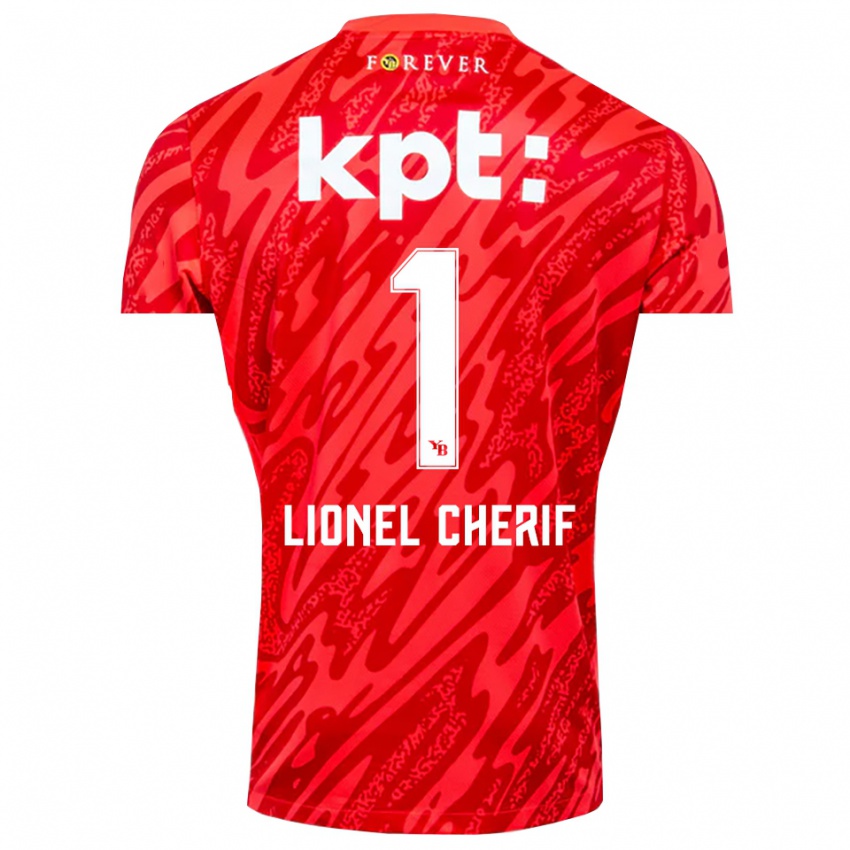 נשים Kader Cherif #1 אדום לבן חולצת שוער 2025/26 חולצה קצרה