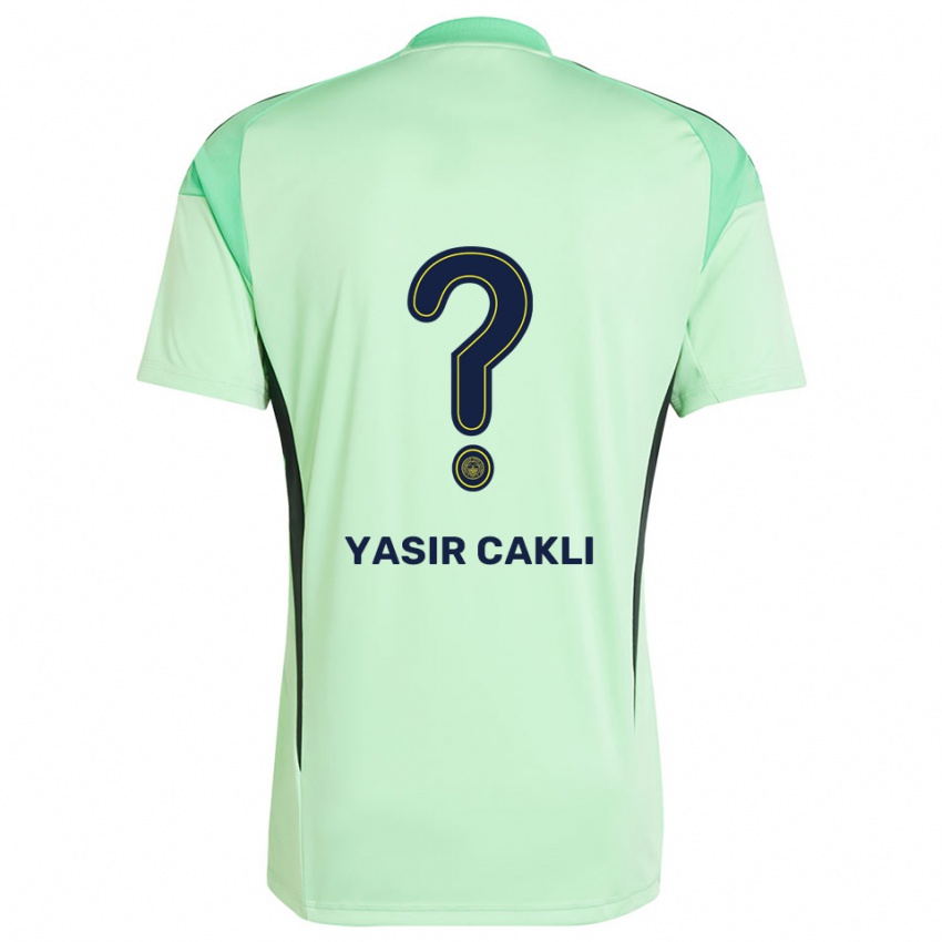 נשים עלי יאסיר צאקלי #0 שחור ירוק בהיר חולצת שוער 2025/26 חולצה קצרה