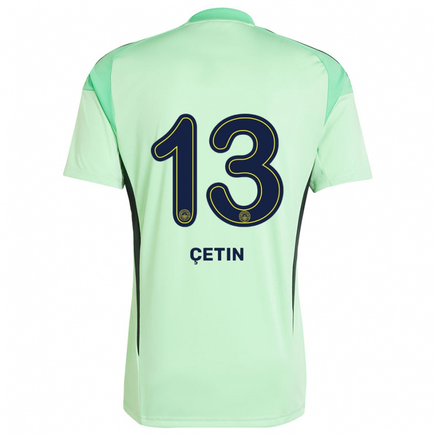 נשים Tarık Çetin #13 שחור ירוק בהיר חולצת שוער 2025/26 חולצה קצרה