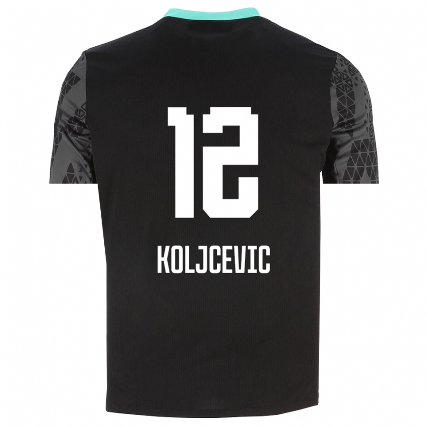 נשים Danilo Koljcevic #12 שחור ירוק צהוב חולצת שוער 2025/26 חולצה קצרה