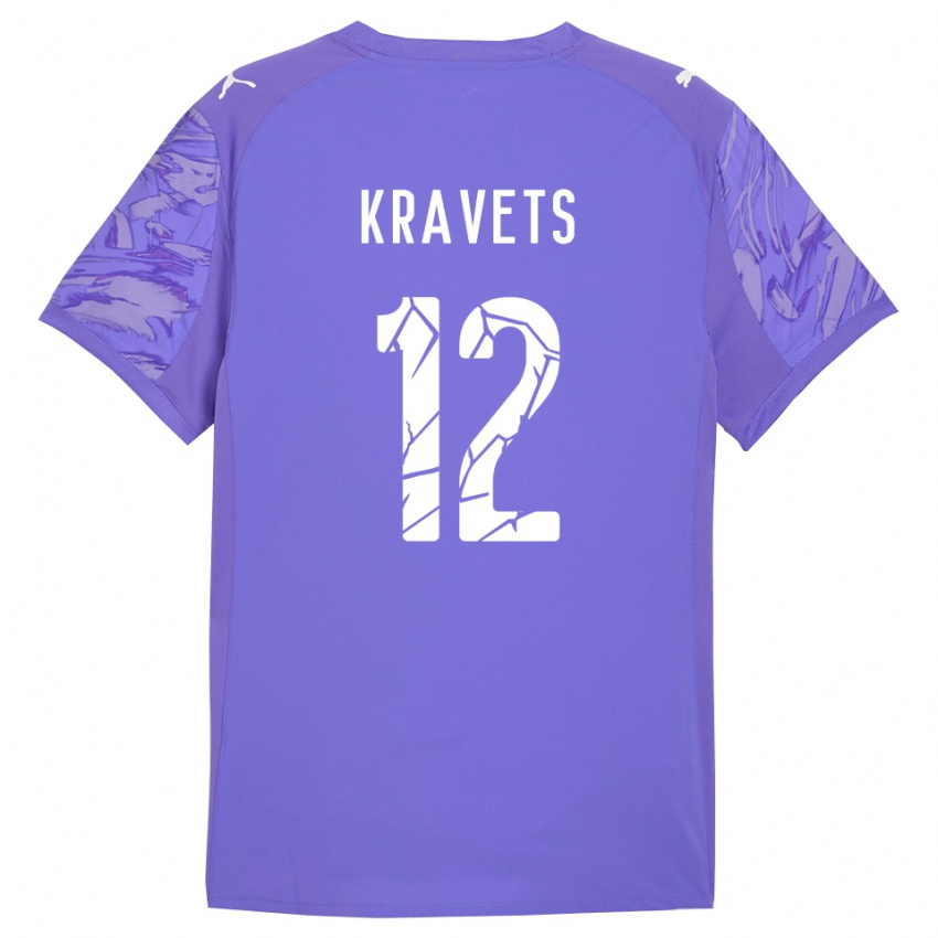 נשים ולדיסלב קראבץ #12 ורוד ירוק כתום חולצת שוער 2025/26 חולצה קצרה