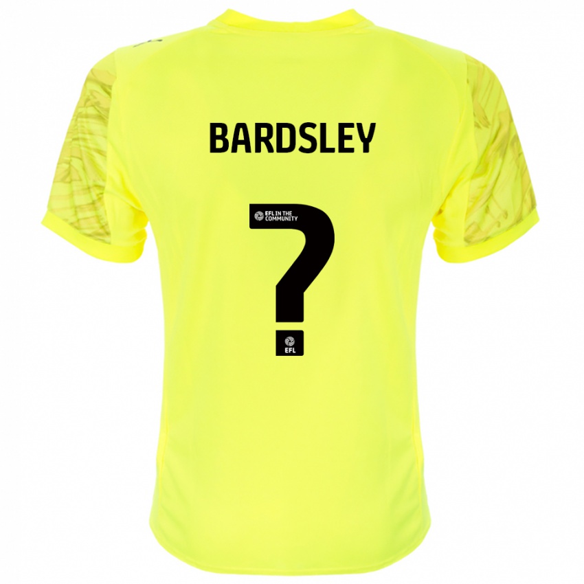 נשים Harvey Bardsley #0 שחור צהוב חולצת שוער 2025/26 חולצה קצרה