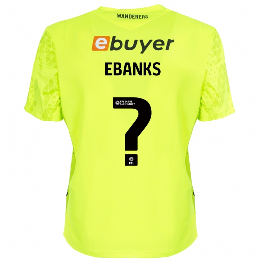 נשים Eve Ebanks #0 ירוק פלורסנט חולצת שוער 2025/26 חולצה קצרה