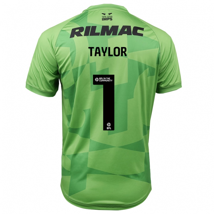 נשים Jaden Taylor #1 ירוק בהיר חולצת שוער 2025/26 חולצה קצרה