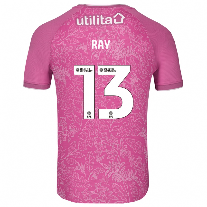 נשים Celine Ray #13 שחור ורוד חולצת שוער 2025/26 חולצה קצרה