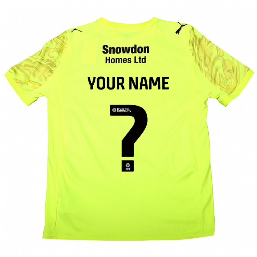 נשים נורת'המפטון טאון ירוק פלורסנט חולצת שוער 2025/26 חולצה קצרה