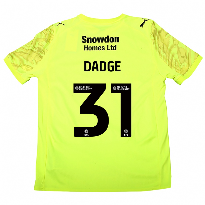 נשים ג׳יימס דאדג׳ #31 ירוק פלורסנט חולצת שוער 2025/26 חולצה קצרה