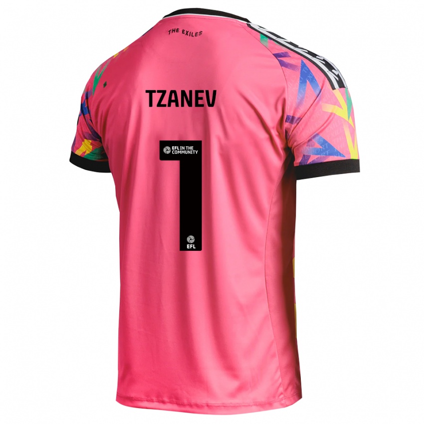 נשים ניק טזאנב #1 מג'נטה חולצת שוער 2025/26 חולצה קצרה