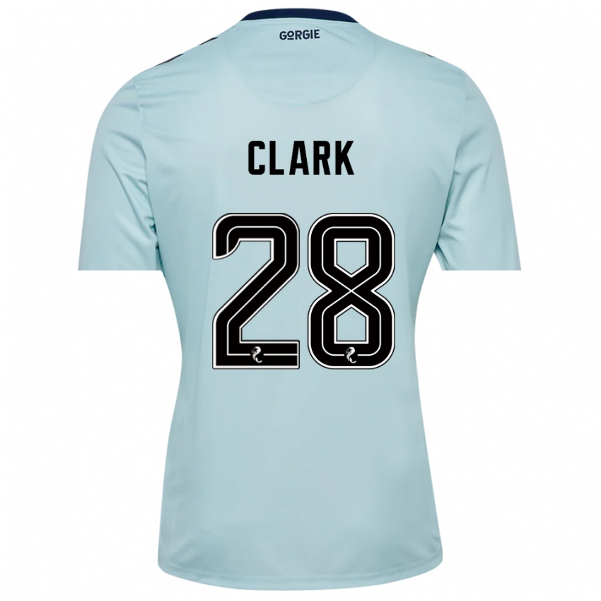 נשים זנדר קלארק #28 שחור כחול בהיר חולצת שוער 2025/26 חולצה קצרה