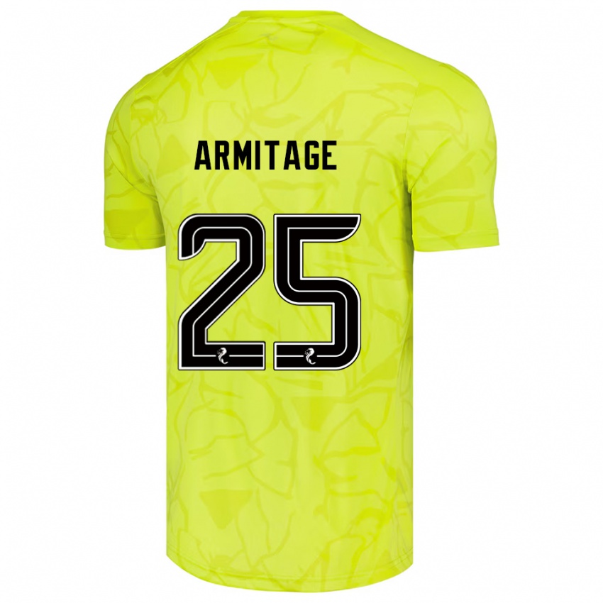 נשים רואנה ארמיטאג׳ #25 שחור צהוב חולצת שוער 2025/26 חולצה קצרה