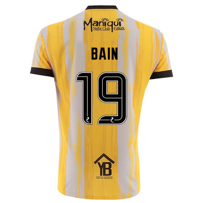 נשים סקוט ביין #19 שחור צהוב חולצת שוער 2025/26 חולצה קצרה