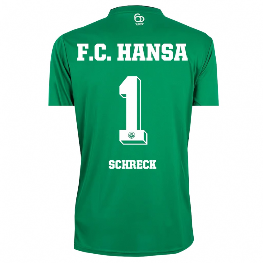 נשים Til Schreck #1 ירוק כהה לבן חולצת שוער 2025/26 חולצה קצרה