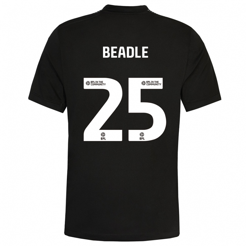 נשים ג׳יימס בידל #25 שחור לבן חולצת שוער 2025/26 חולצה קצרה