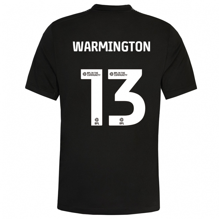 נשים טייריס וורמינגטון #13 שחור לבן חולצת שוער 2025/26 חולצה קצרה