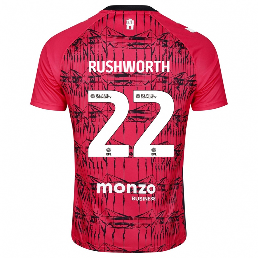 נשים קארל רשוורת' #22 לבן אדום חולצת שוער 2025/26 חולצה קצרה