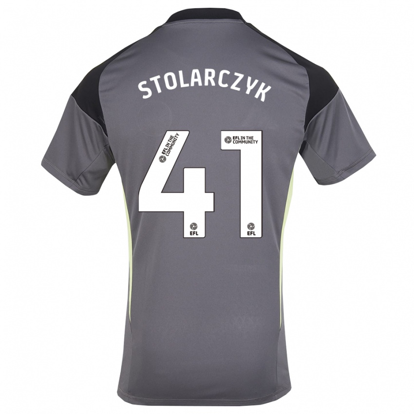 נשים יעקב סטולרצ'יק #41 לבן אפור חולצת שוער 2025/26 חולצה קצרה