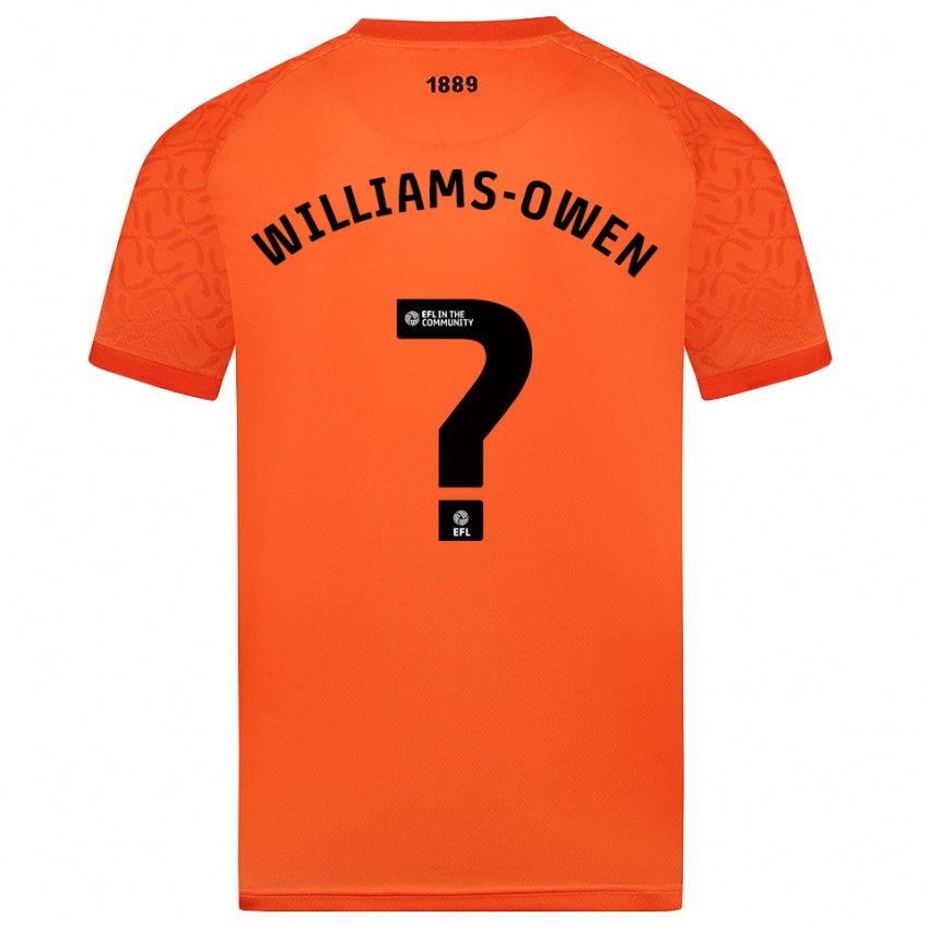 נשים ברוק וויליאמס-אוון #0 שחור כתום חולצת שוער 2025/26 חולצה קצרה