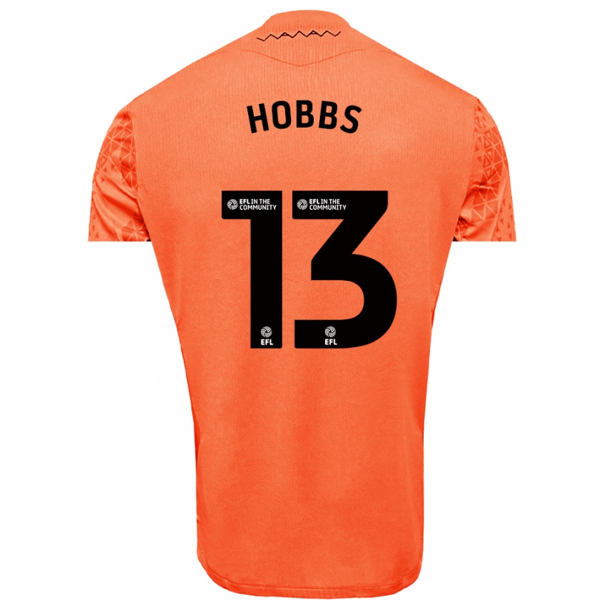 נשים Charlie Hobbs #13 שחור כתום חולצת שוער 2025/26 חולצה קצרה