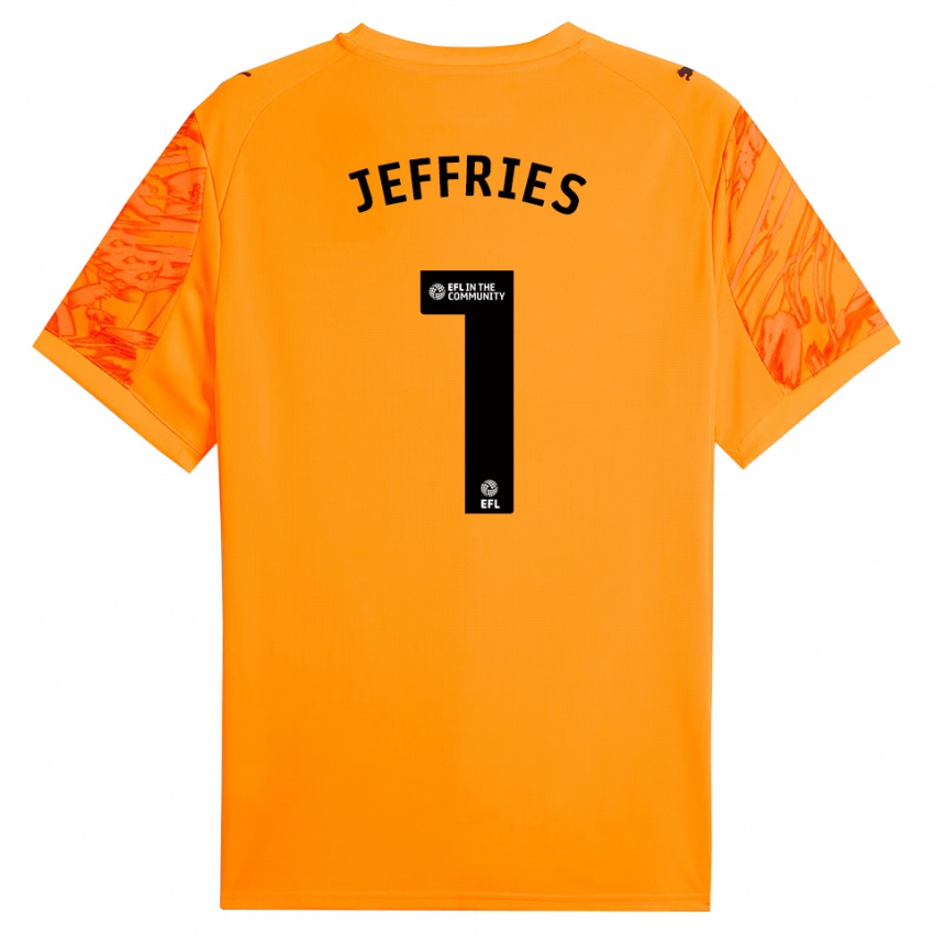 נשים ג׳וש ג׳פריז #1 כתום שחור חולצת שוער 2025/26 חולצה קצרה