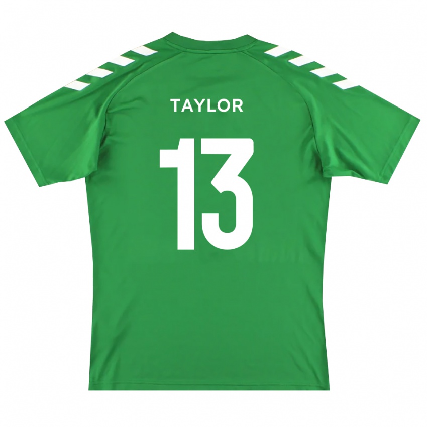 נשים Sam Taylor #13 לבן ירוק חולצת שוער 2025/26 חולצה קצרה