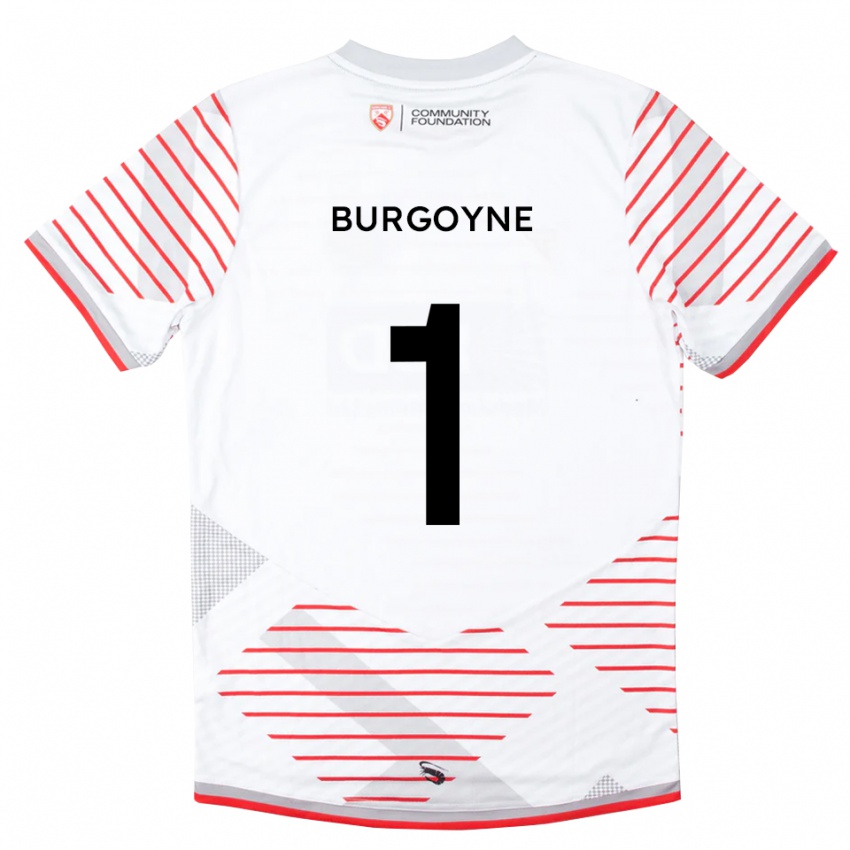 נשים הארי בורגוין #1 אדום לבן חולצת שוער 2025/26 חולצה קצרה