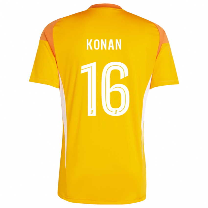 נשים Yvann Konan #16 אדום כתום חולצת שוער 2025/26 חולצה קצרה