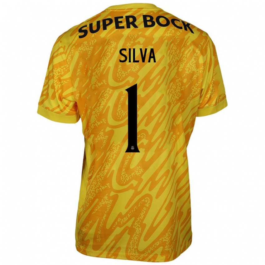 נשים רוי סילבה #1 צהוב כתום חולצת שוער 2025/26 חולצה קצרה