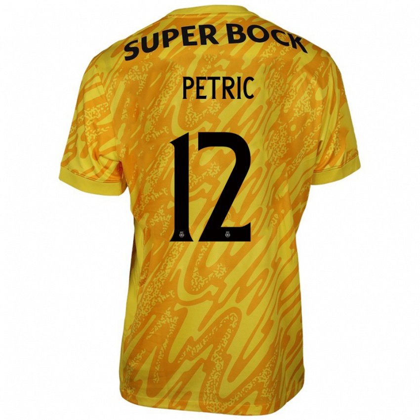 נשים לוקה פטריץ׳ #12 צהוב כתום חולצת שוער 2025/26 חולצה קצרה