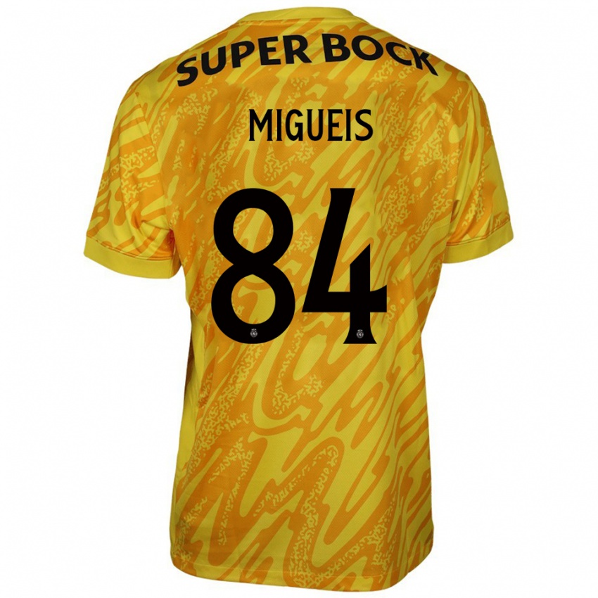 נשים פדרו מיגואיס #84 צהוב כתום חולצת שוער 2025/26 חולצה קצרה