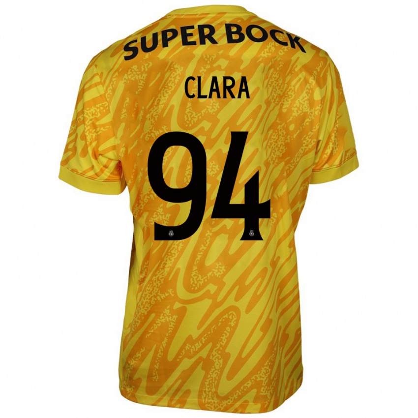 נשים דיוגו קלרה #94 צהוב כתום חולצת שוער 2025/26 חולצה קצרה