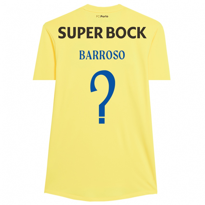 נשים Francisco Barroso #0 צהוב בהיר שחור חולצת שוער 2025/26 חולצה קצרה