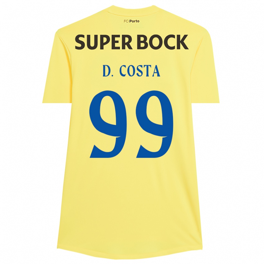נשים דיוגו קוסטה #99 צהוב בהיר שחור חולצת שוער 2025/26 חולצה קצרה