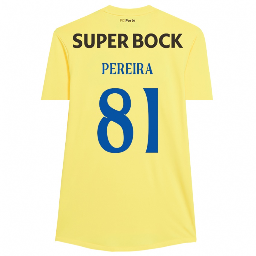 נשים Martim Pereira #81 צהוב בהיר שחור חולצת שוער 2025/26 חולצה קצרה