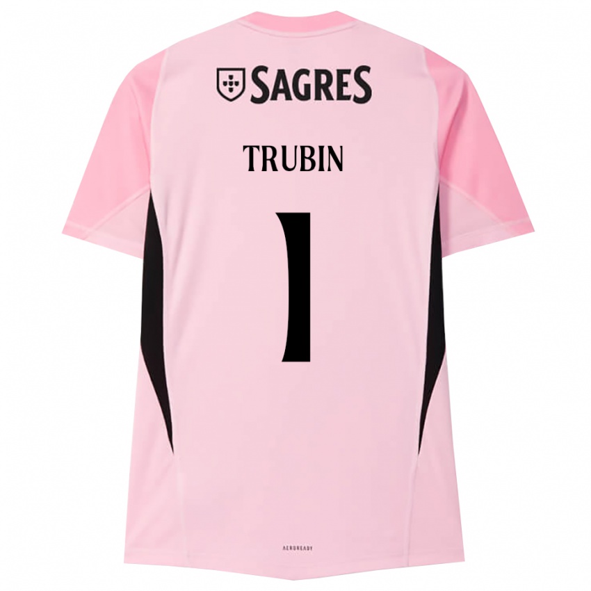 נשים אנטולי טרובין #1 ורוד שחור חולצת שוער 2025/26 חולצה קצרה