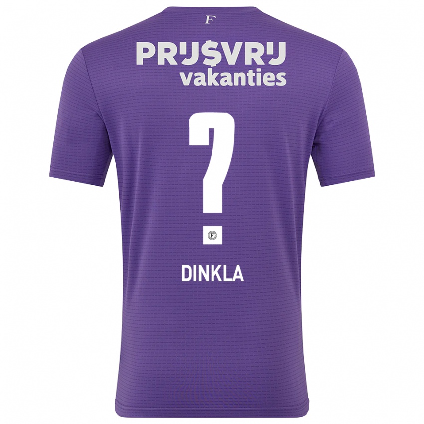 נשים קלייר דינקלה #0 סגול לבן חולצת שוער 2025/26 חולצה קצרה