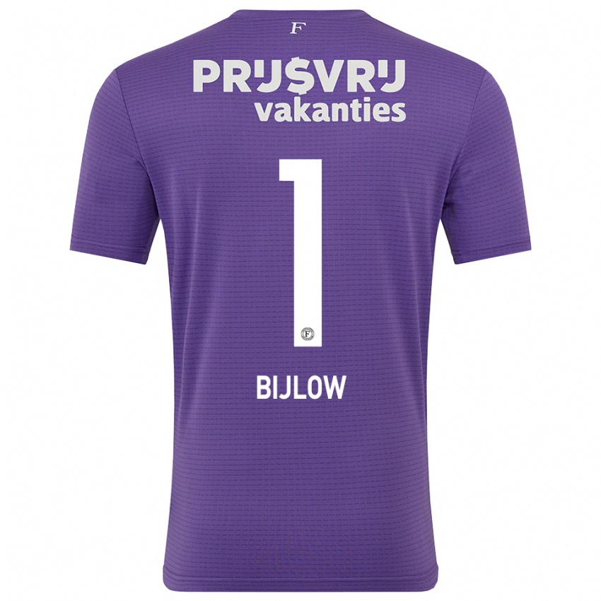 נשים יוסטין ביילו #1 סגול לבן חולצת שוער 2025/26 חולצה קצרה