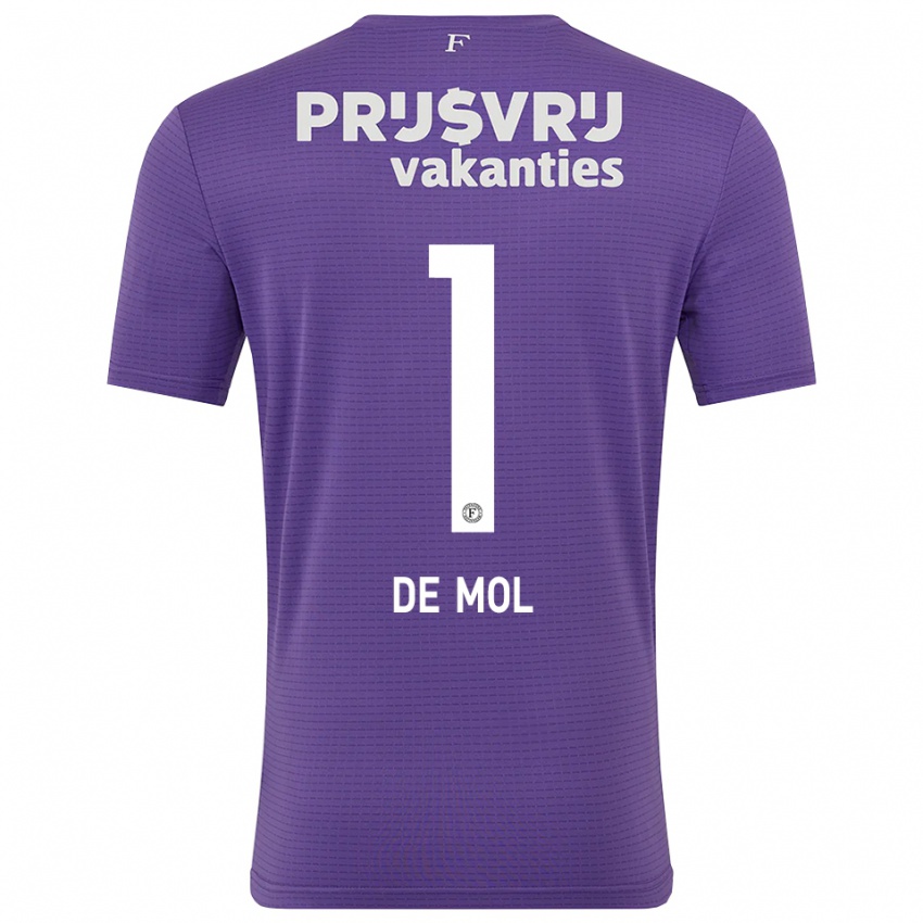 נשים Stenn de Mol #1 סגול לבן חולצת שוער 2025/26 חולצה קצרה