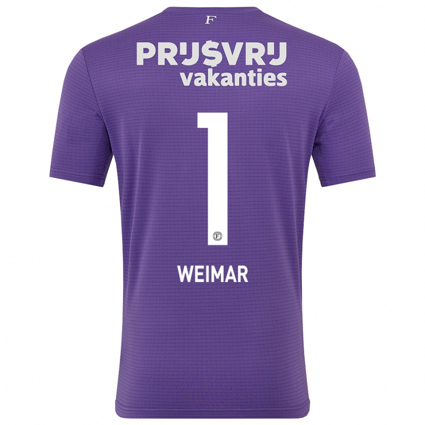 נשים ג'קינטה ויימאר #1 סגול לבן חולצת שוער 2025/26 חולצה קצרה