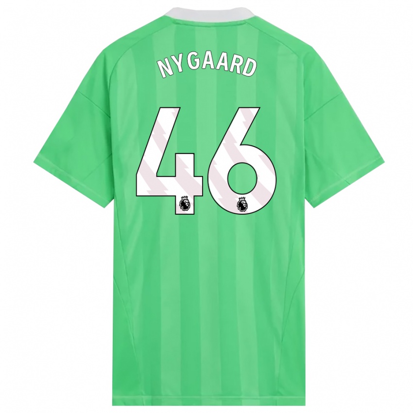 נשים לוקס מרטין ניגארד #46 ירוק בהיר לבן חולצת שוער 2025/26 חולצה קצרה