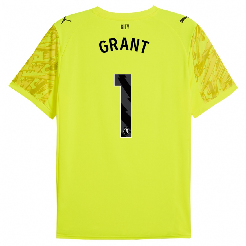 נשים טרו גראנט #1 צהוב כתום שחור חולצת שוער 2025/26 חולצה קצרה