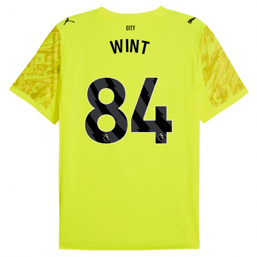 נשים ג'ק תומאס צ'ארלס וינט #84 צהוב כתום שחור חולצת שוער 2025/26 חולצה קצרה