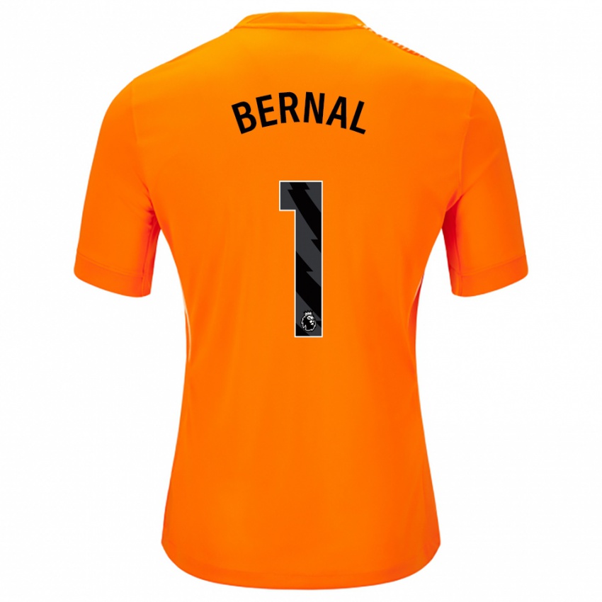 נשים Freddy Bernal #1 כתום שחור חולצת שוער 2025/26 חולצה קצרה