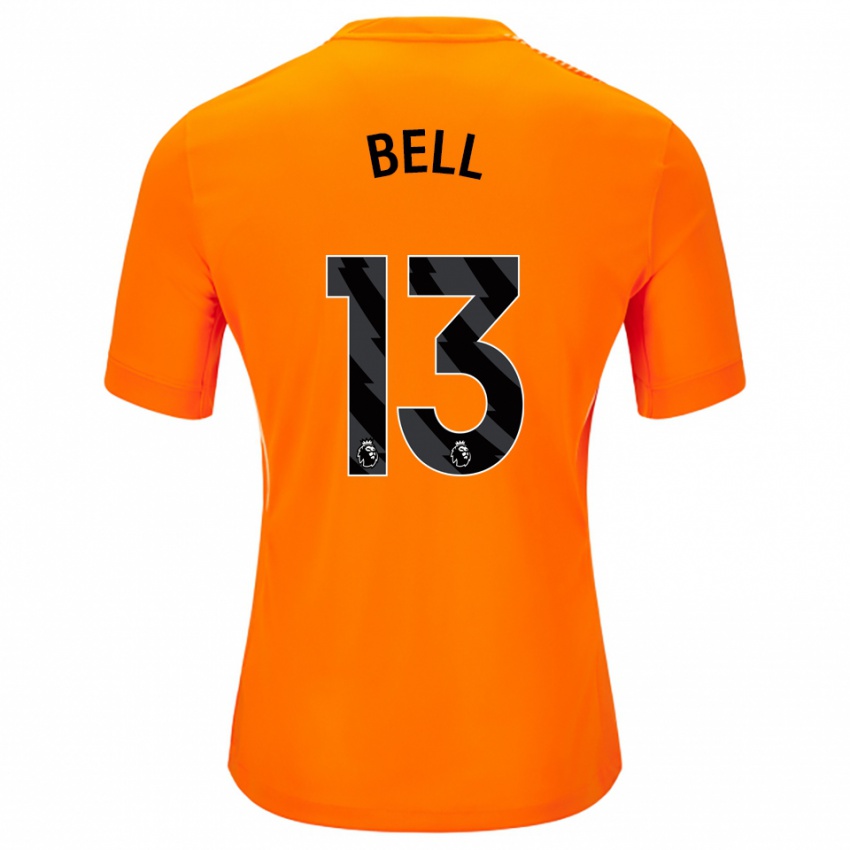 נשים Toby Bell #13 כתום שחור חולצת שוער 2025/26 חולצה קצרה