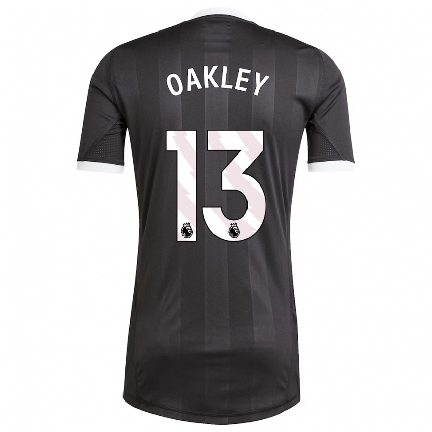 נשים ריס אוקלי #13 שחור לבן חולצת שוער 2025/26 חולצה קצרה