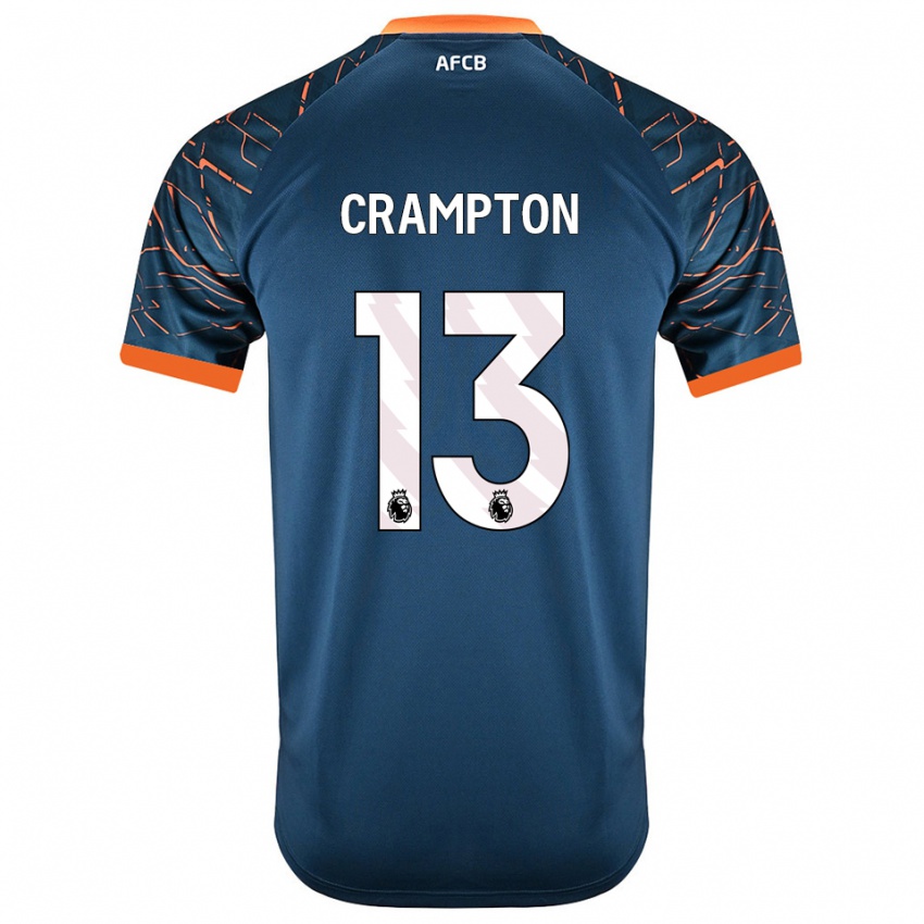 נשים קאי קראמפטון #13 כחול צפחה כהה חולצת שוער 2025/26 חולצה קצרה