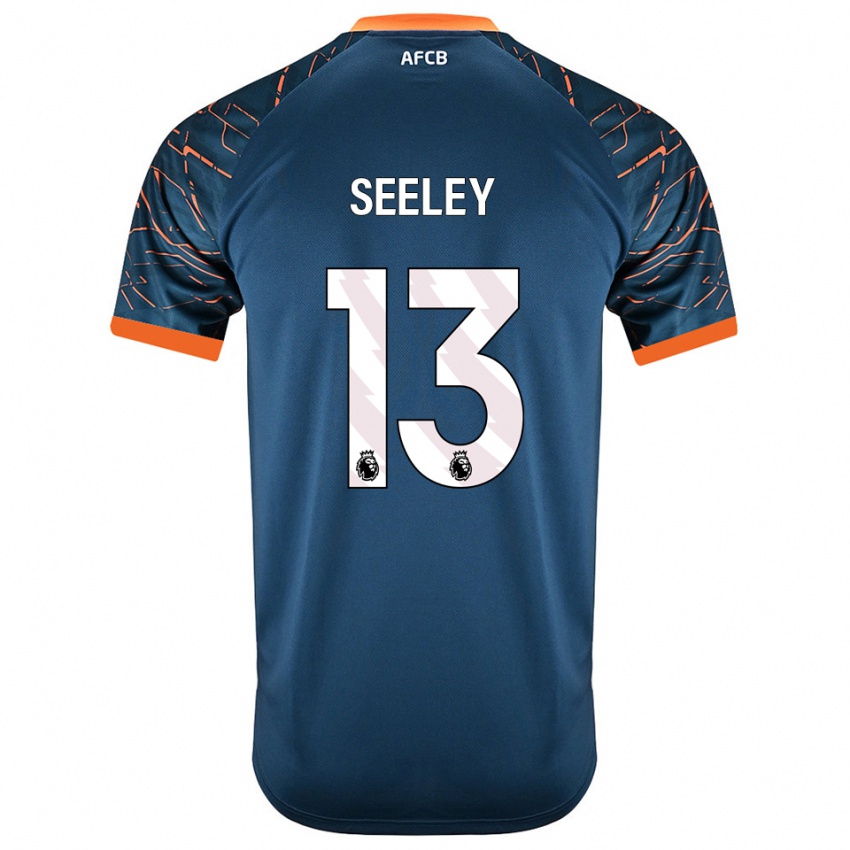 נשים Will Seeley #13 כחול צפחה כהה חולצת שוער 2025/26 חולצה קצרה